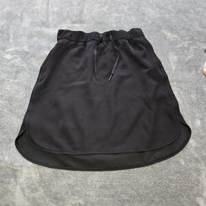 lululemon athletica Black On The Fly Drawstring Skirt